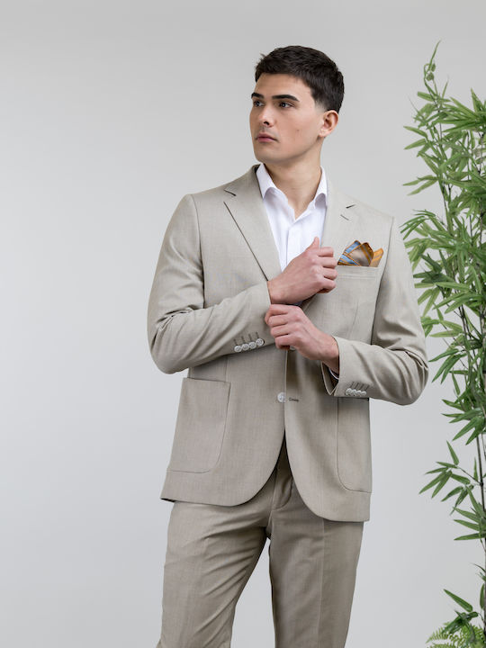 Men's Suit Slim Fit Beige