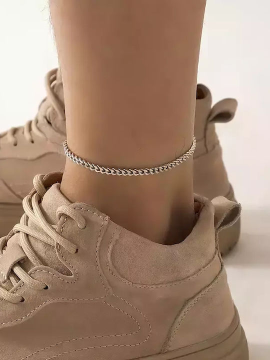 Fußarmband aus Edelstahl Stahl