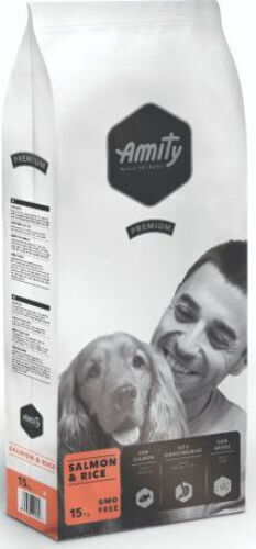 Amity 4kg Dry Food with Few Grains for Adult Large Breed Dogs with Salmon, Rice, Meat and Poultry