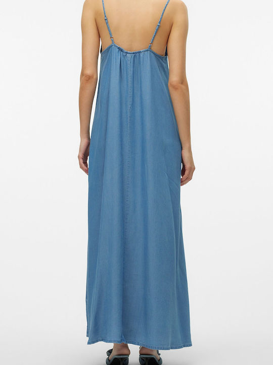 Harper Summer Maxi Dress Medium Aged Denim