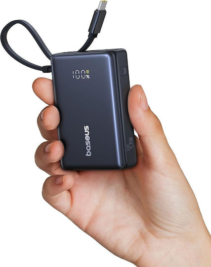 Baseus PicoGo Power Bank 10000mAh 45W с USB-C порт Power Delivery Черен