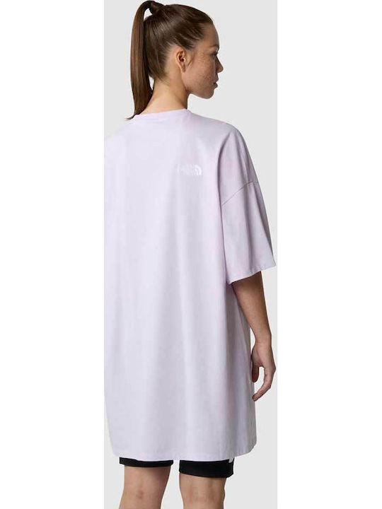 Summer Mini Athletic T-Shirt Short Sleeve Dress Lavender
