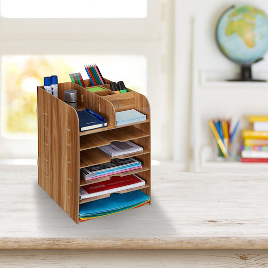 Office Organizer 12 Storage Compartments Made Of MDF 34.5 X 25 X 32 Cm
