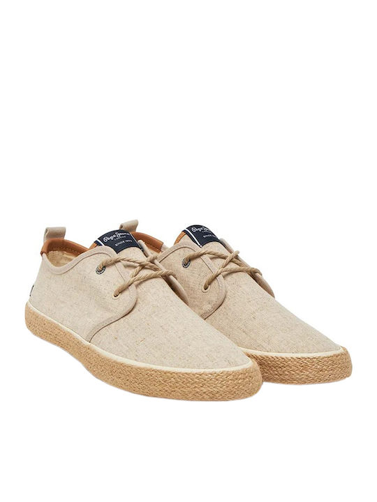 Pepe Jeans Δερμάτινα Ανδρικά Casual Παπούτσια Λευκά Pepe Jeans Δερμάτινα Ανδρικά Casual Παπούτσια Λευκά