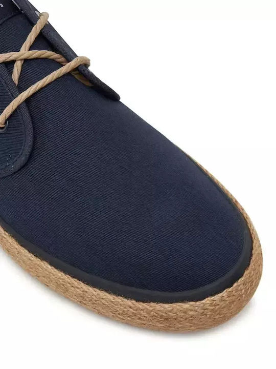 Men's Leather Casual Shoes Blue
