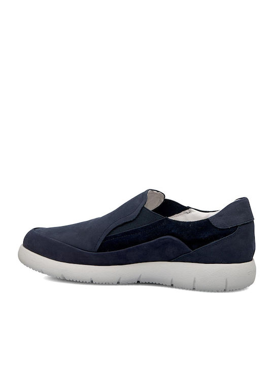 Leder Herren Freizeitschuhe Blau