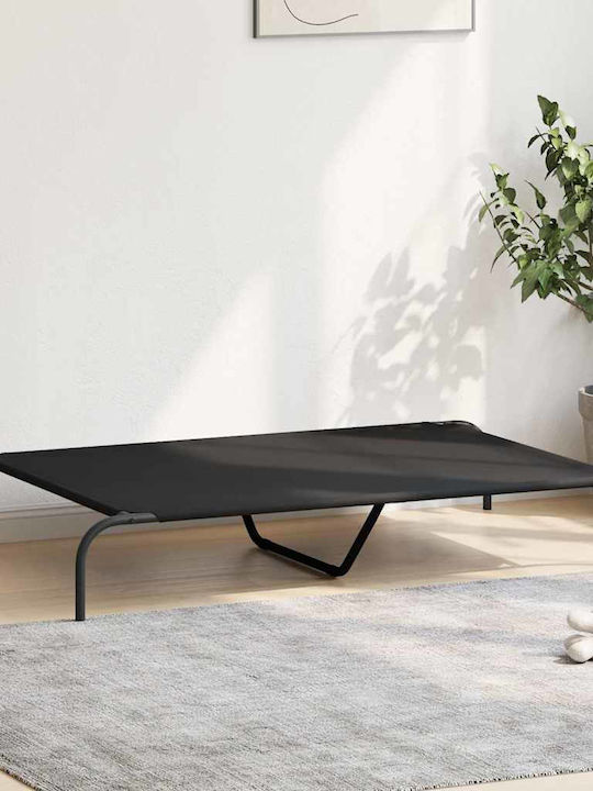 vidaXL Elevated Dog Bed Black 130x80cm vidaXL Elevated Dog Bed Black 130x80cm