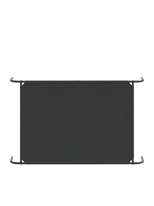 vidaXL Elevated Dog Bed Black 130x80cm