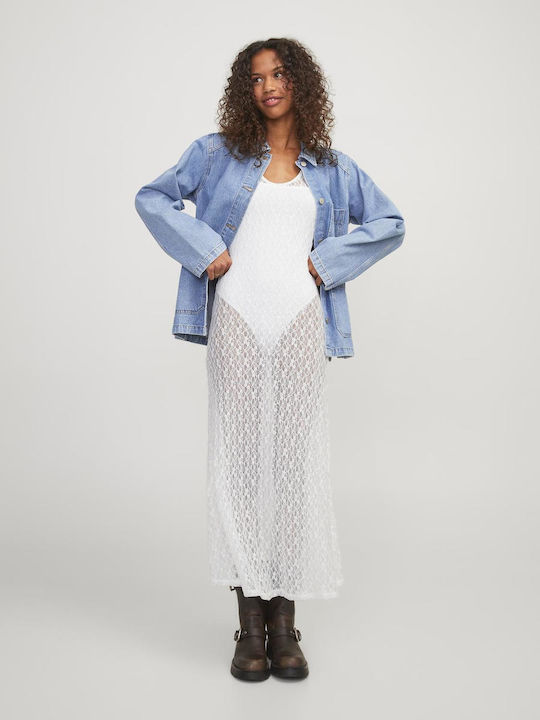 Summer Maxi Knitted Dress White