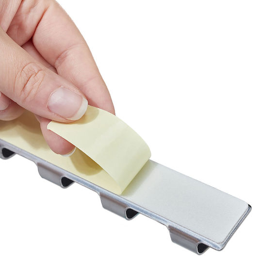 Set 3 Adhesive Hooks Maximum Load 6 Kg 2.5 X 16 X 2 Cm