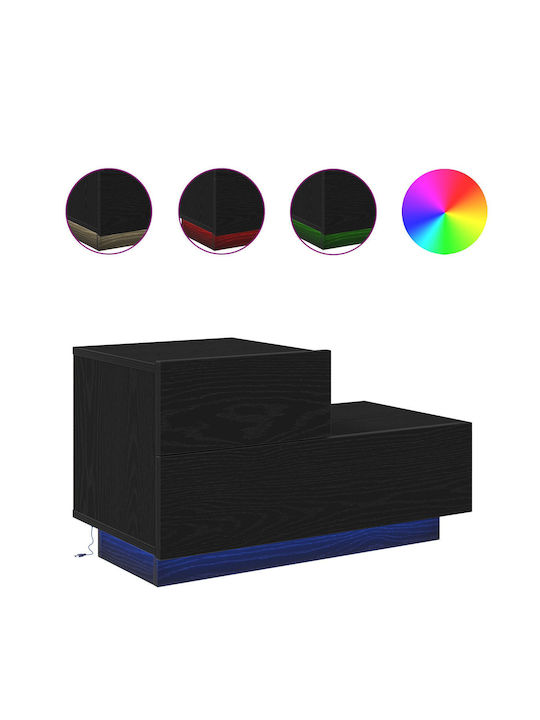 Nachttisch Black oak 70x36x40.5cm