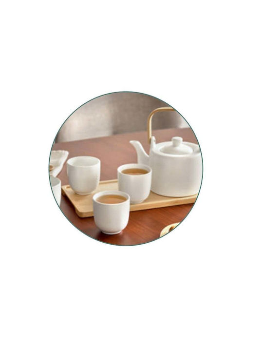Zeller Cană Ceai Ceramică Alb 150ml