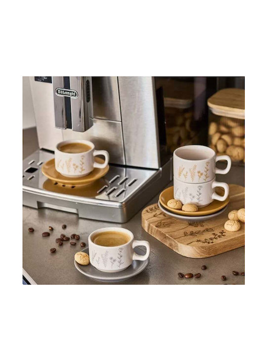 Zeller Σετ Φλιτζάνια Espresso Κεραμικά Πολύχρωμα 70ml 8τμχ