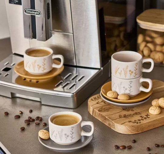 Zeller Set Căni Espresso De ceramică Multicolore 70ml 8buc