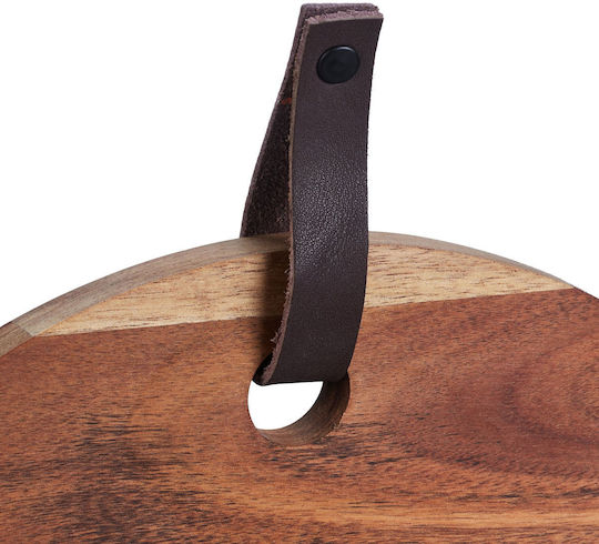 Relaxdays Wooden Cheese Serving Platter 25cm