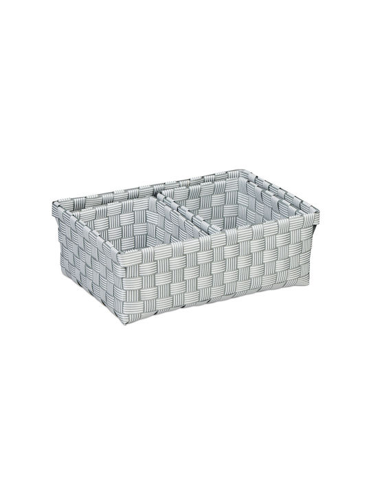 Relaxdays Kunststoff Aufbewahrungsbox mit Deckel Gray 3Stück