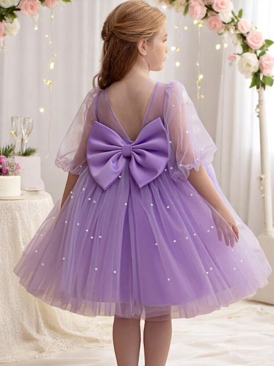 Kinderkleid Ärmellos Flieder