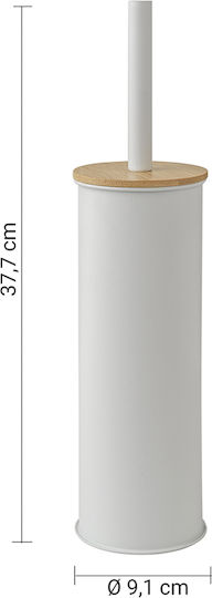 Gedy Bamboo Toilet Brush White