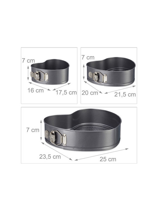Relaxdays Baking Pan 3pcs