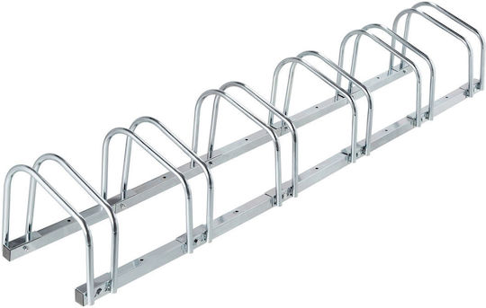 Bike Rack 6 Bicycles 27 X 163.5 X 33 Cm Silver Relaxdays