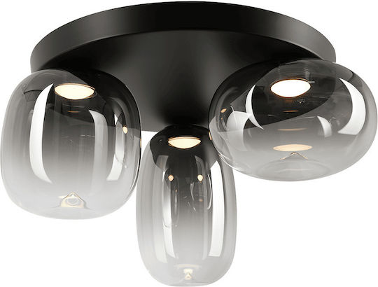 Eko Light Ceiling Mount Light Black with Integrated LED