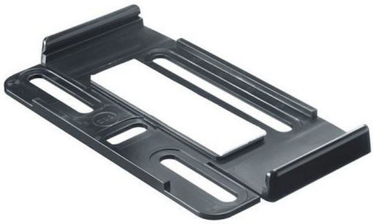 Car License Plate Frames Back Plastic 11.2 x 11.2cm Black 2pcs
