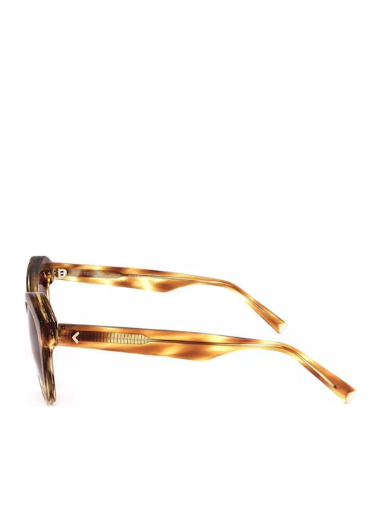 Kendall + Kylie Rose Women's Sunglasses with Brown Tartaruga Plastic Frame and Pink Lens KKS5095 707