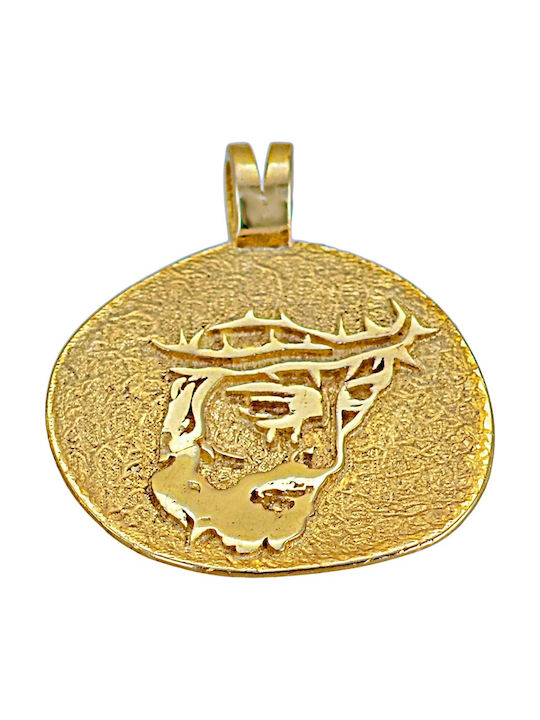 Senzio Belibasakis Halskette Konstantin Amulett aus Gold 9 K