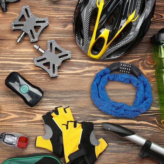 Blue Combination Lock Bicycle Relaxdays