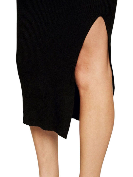 Life Midi Dress Knitted Black