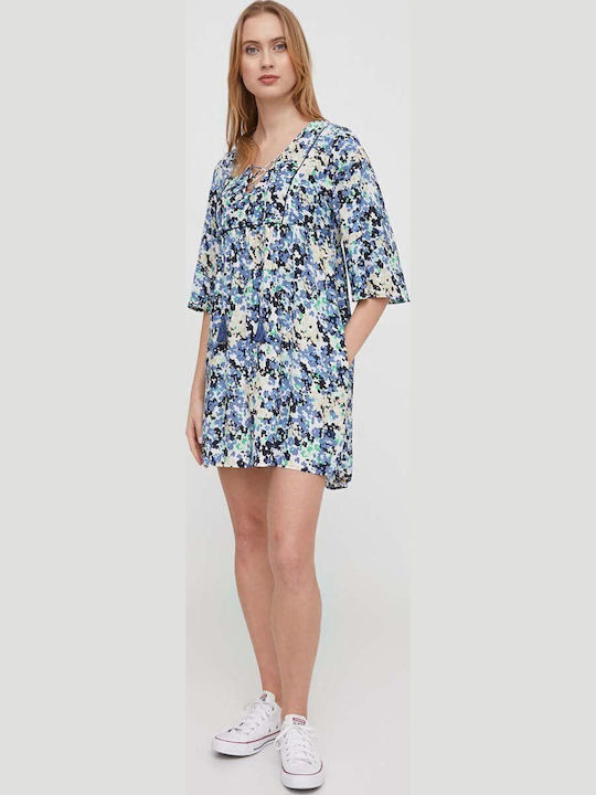 Summer Mini Dress Sea Blue