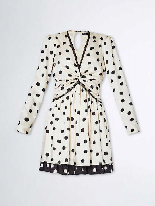 Mini Abendkleid Beige