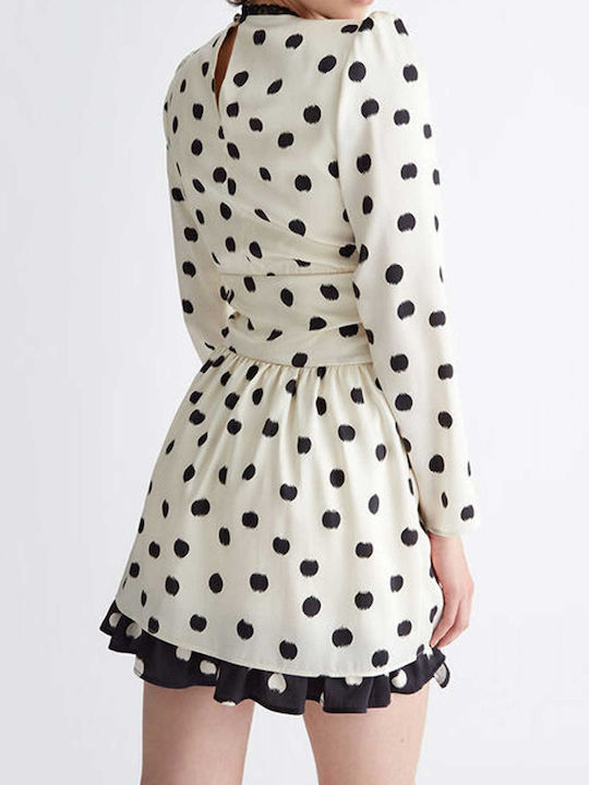 Mini Abendkleid Beige