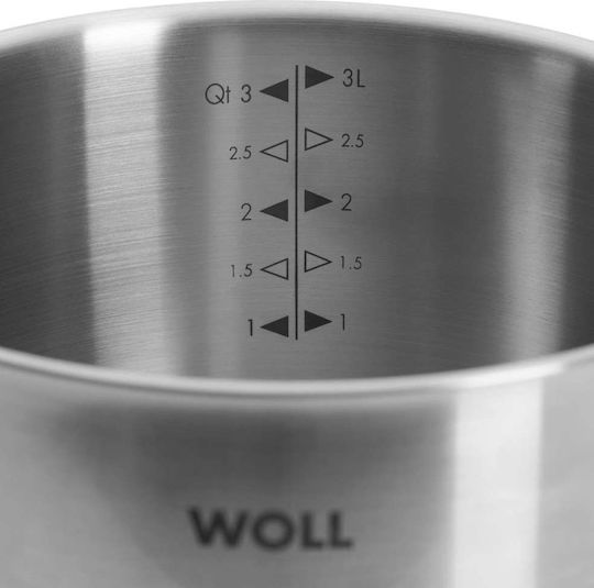 Woll Σετ Μαγειρικά Σκεύη από Ανοξείδωτο Ατσάλι με Αντικολλητική Επίστρωση 6τμχ