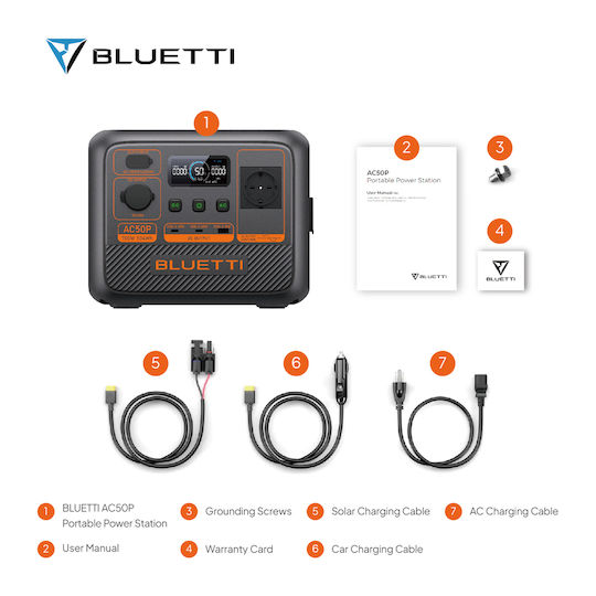 Bluetti AC50P Power Station 504Wh