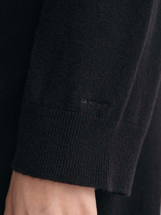 Mini Dress Long Sleeve Knitted Black