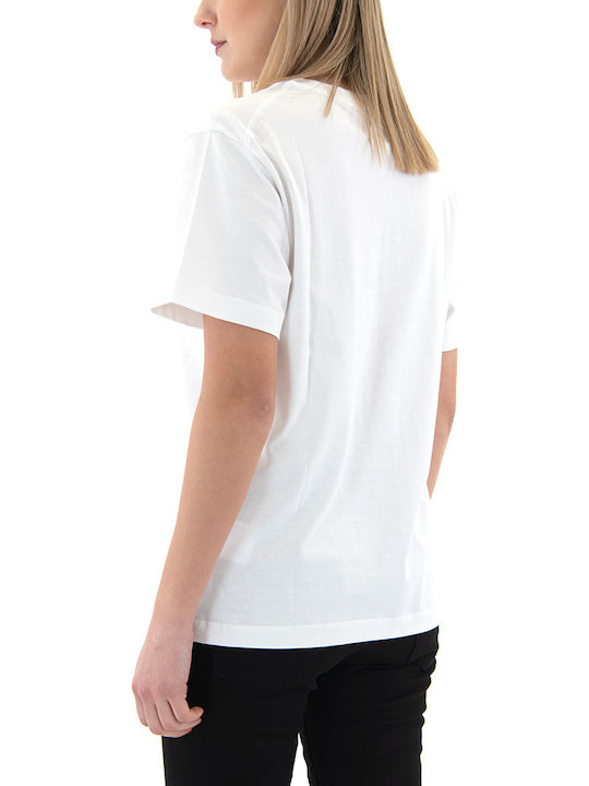 Moschino T-Shirt Κόκκινο, Λευκό, Μωβ