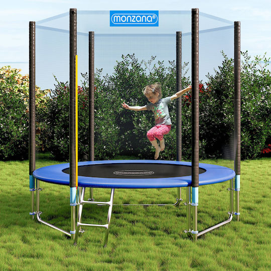Monzana Trampolin Draußen Durchmesser 183cm mit Netz & Leiter