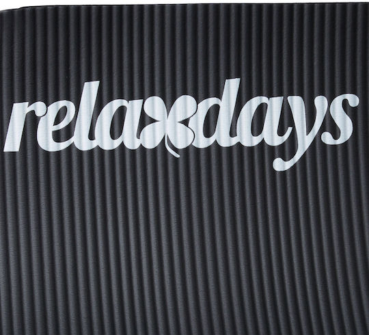 Relaxdays Στρώμα Γυμναστικής Μαύρο (180x60x1cm)