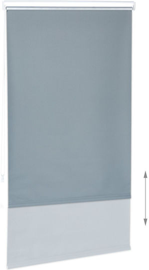 Relaxdays Roller Blinds Partial Blackout Gray W70xH220cm