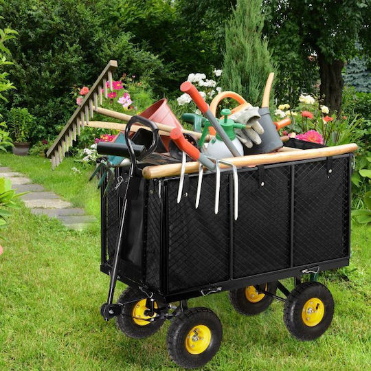 Relaxdays Transport Trolley Black Maximum Load 500 Kg 83 X 51 X 110 Cm