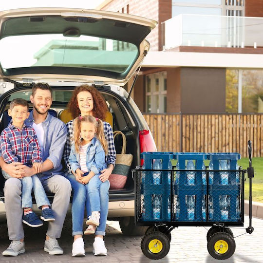 Relaxdays Transport Trolley Black Maximum Load 500 Kg 83 X 51 X 110 Cm