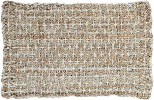 Relaxdays Lucrat manual din iută Beige/cream