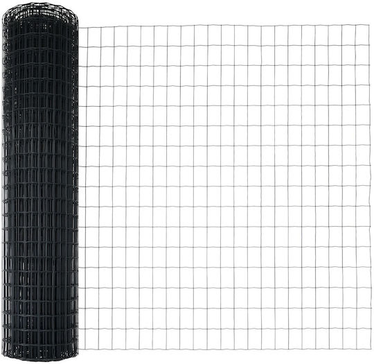 vidaXL Ситова мрежа Подредба Сив 1.4x10м