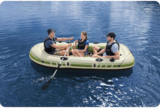 Bestway Inflatable Boat For 3 Adults Beige With Paddles And Pump 294x137cm