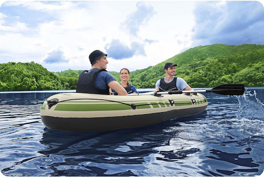 Bestway Inflatable Boat For 3 Adults Beige With Paddles And Pump 294x137cm