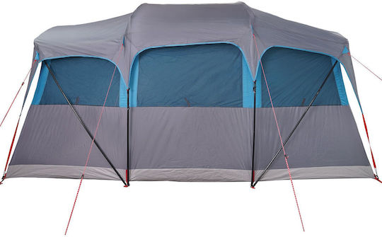 vidaXL Sommer Campingzelt Grau Für 10 Personen 435x255x216cm