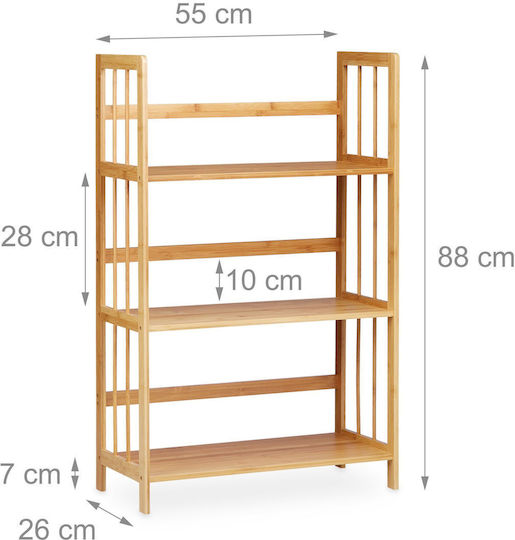 Bibliotecă Naturală 88x55x26 cm