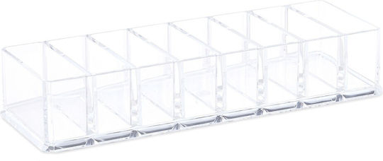 Relaxdays Organizator Sertar Cu Separatoare Transparent 25.5x9x5cm