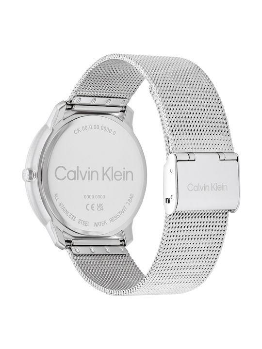 Calvin Klein Iconic Ρολόι Μπαταρίας με Μεταλλικό Μπρασελέ Calvin Klein Iconic Ρολόι Μπαταρίας με Μεταλλικό Μπρασελέ